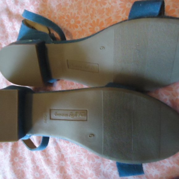 American Eagle NEW floral sandal w/ankle strap ladies sz 9 or girls 6 - Picture 7 of 7